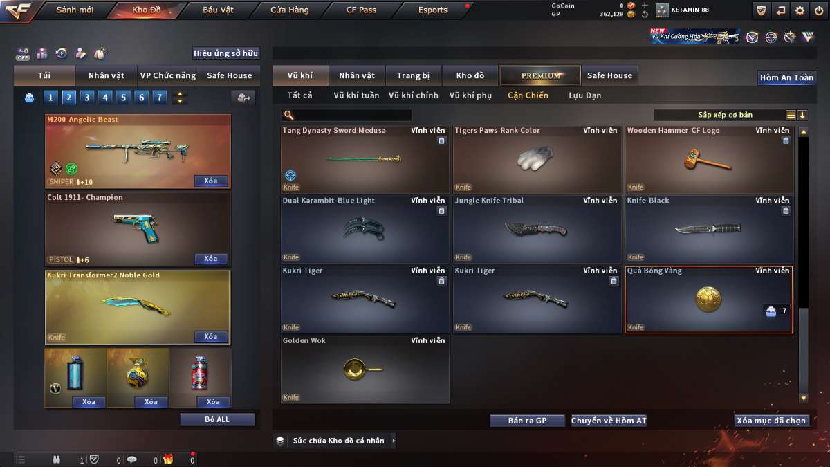 shop acc cf uy tin gia re